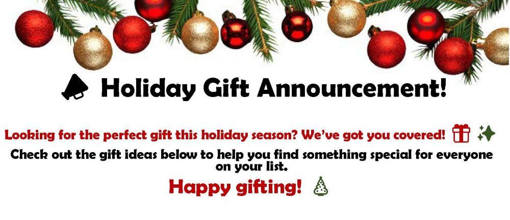 XMAS ANNOUNCEMENT IDEAS